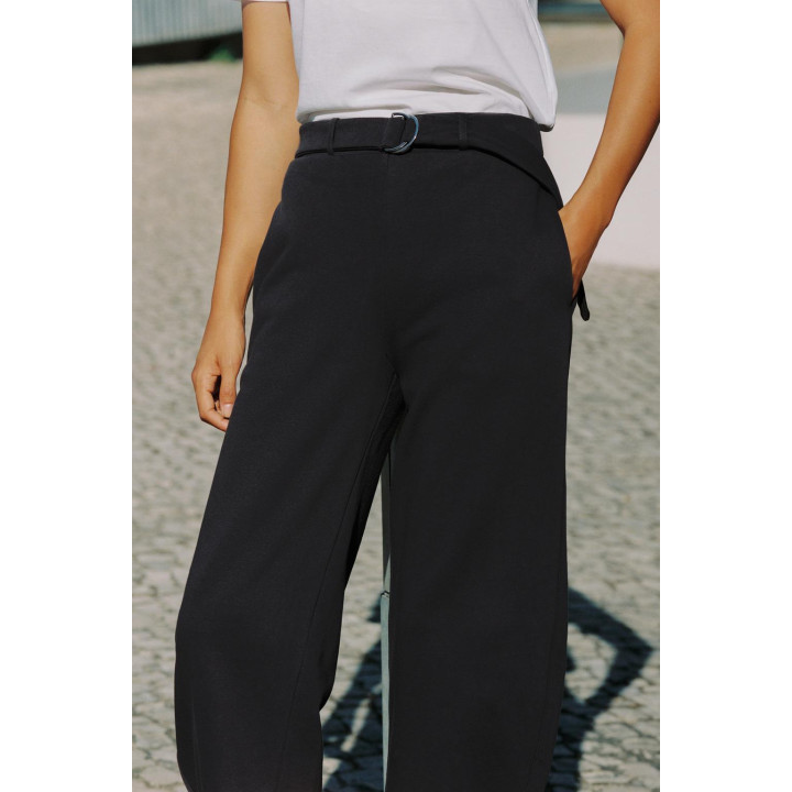 Плюшевые брюки с поясом