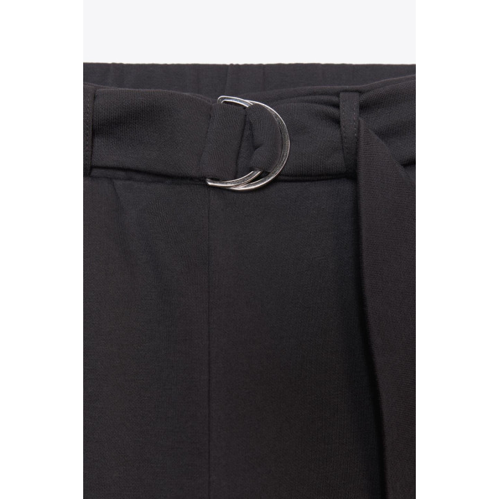 Плюшевые брюки с поясом