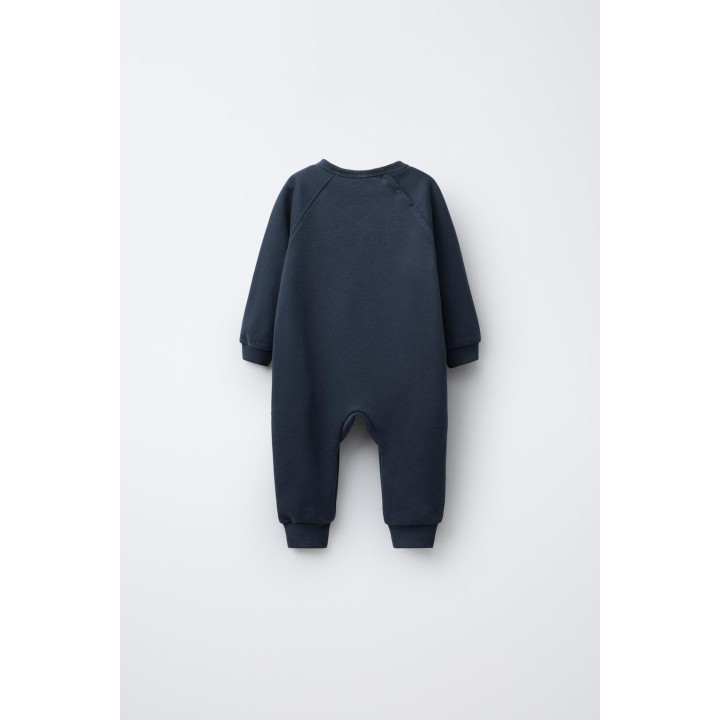 ПЛЮШЕВЫЙ КОМБИНЕЗОН С ВЫШИВКОЙ «ЩЕНОК»