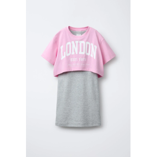 КОМБИНИРОВАННОЕ ПЛАТЬЕ В РУБЧИК