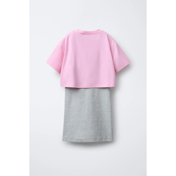 КОМБИНИРОВАННОЕ ПЛАТЬЕ В РУБЧИК