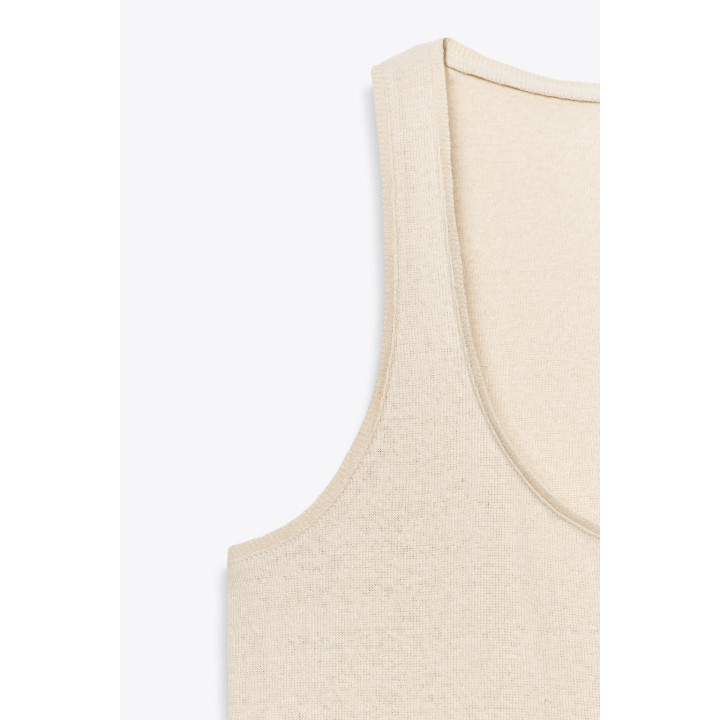 ТОП НА БРЕТЕЛЯХ ИЗ СМЕСИ ЛЬНА И ХЛОПКА