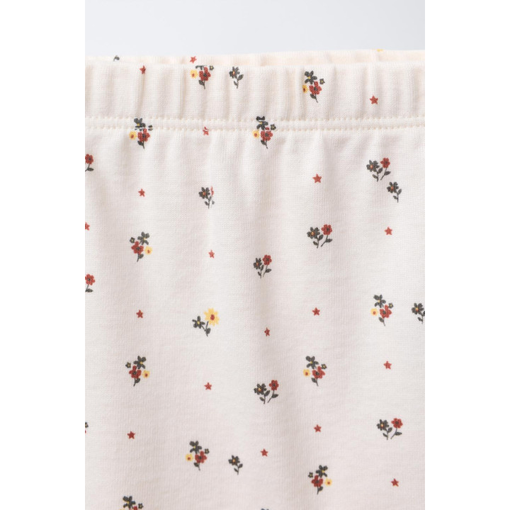 КОМПЛЕКТ ФУТБОЛКА И ПОЛЗУНКИ С ЦВЕТОЧНЫМ ПРИНТОМ