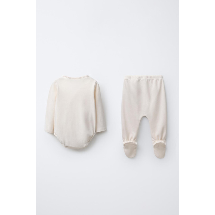 ОДНОТОННЫЙ КОМПЛЕКТ ИЗ БОДИ И ПОЛЗУНКОВ