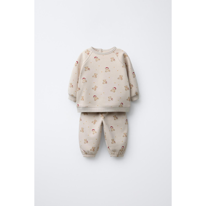 КОМПЛЕКТ ИЗ ТОЛСТОВКИ И БРЮК-ДЖОГГЕРОВ С МЕДВЕЖАТАМИ