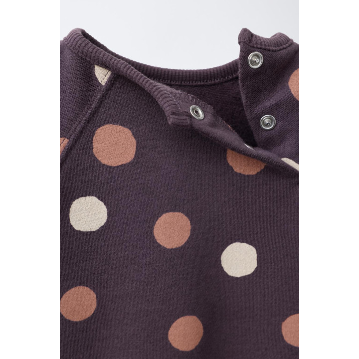 КОМПЛЕКТ: ТОЛСТОВКА И ЛЕГИНСЫ В ГОРОШЕК