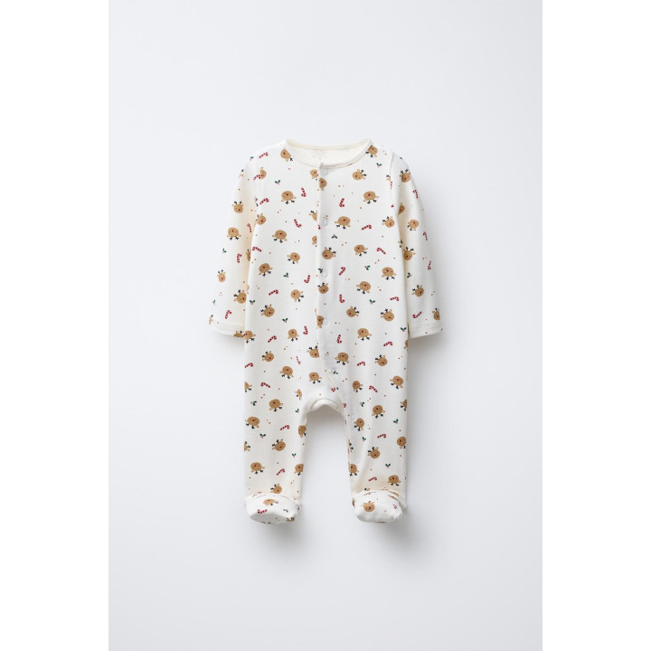 КОМБИНЕЗОН С ОЛЕНЯМИ И РЕГУЛИРУЕМЫМИ ШТАНИНАМИ