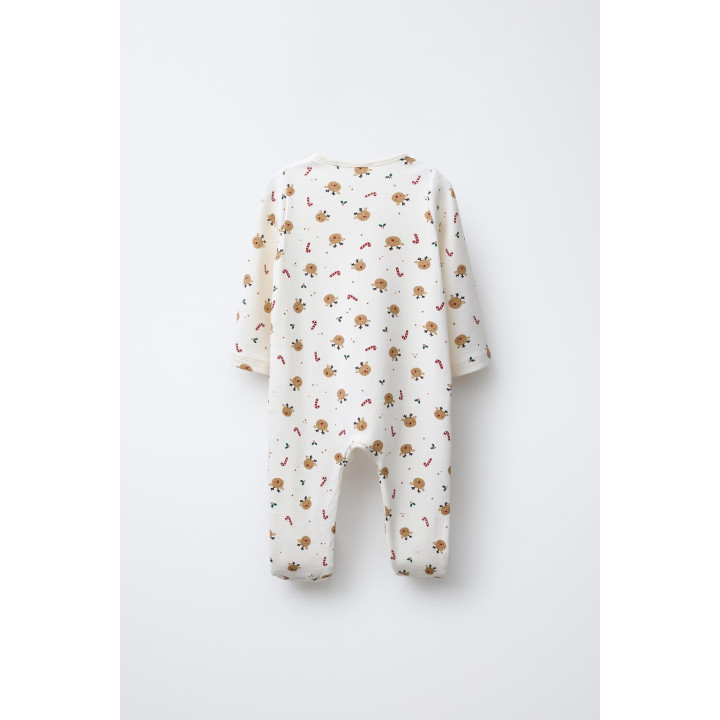 КОМБИНЕЗОН С ОЛЕНЯМИ И РЕГУЛИРУЕМЫМИ ШТАНИНАМИ