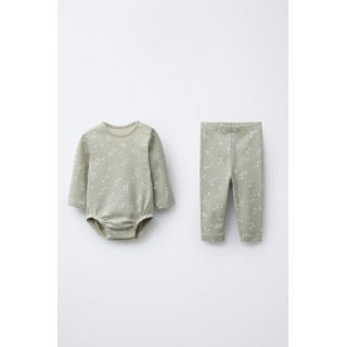 КОМПЛЕКТ ИЗ БОДИ И ЛЕГИНСОВ С ПРИНТОМ «ДЕРЕВЬЯ»