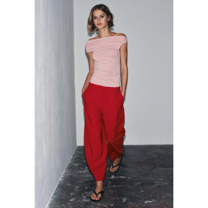 Топ с драпировкой