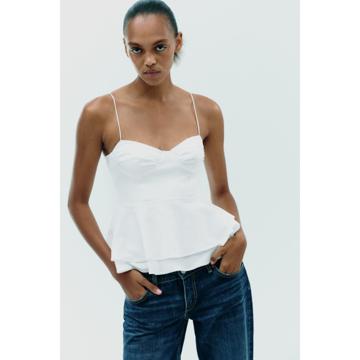 КОМБИНИРОВАННЫЙ ТОП С БАСКОЙ