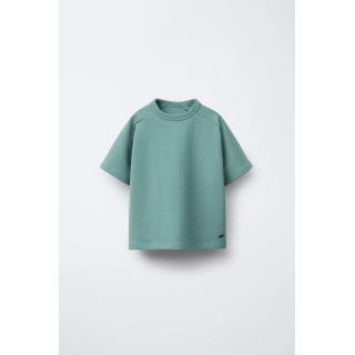 Футболка с логотипом из интерлока