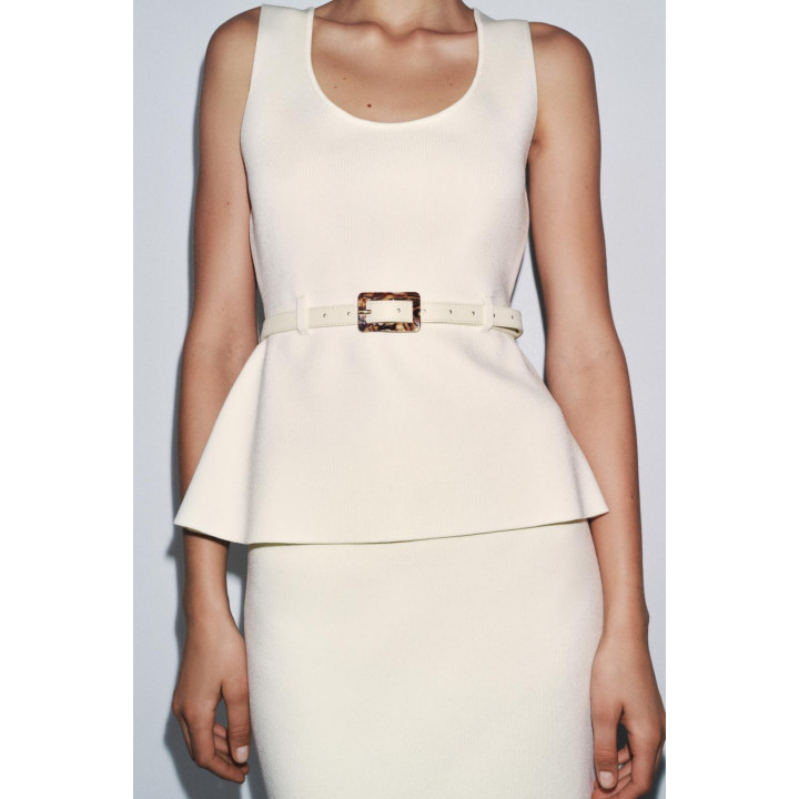 ТРИКОТАЖНЫЙ ТОП С РЕМНЕМ