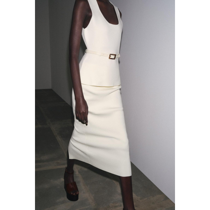 ТРИКОТАЖНЫЙ ТОП С РЕМНЕМ