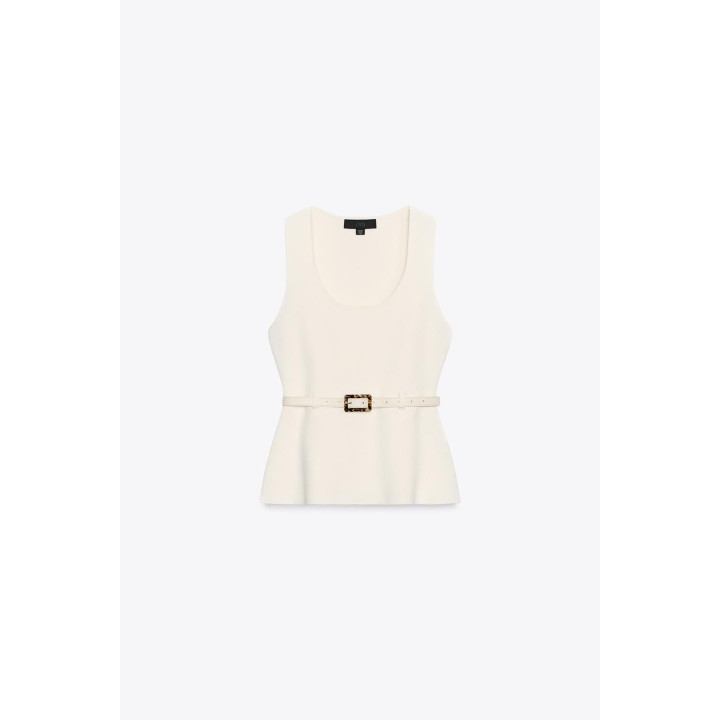 ТРИКОТАЖНЫЙ ТОП С РЕМНЕМ