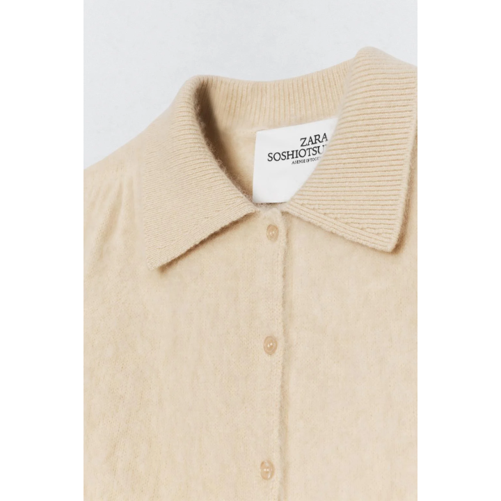 SOSHIOTSUKI X ZARA WOOL POLO COLLAR JACKET