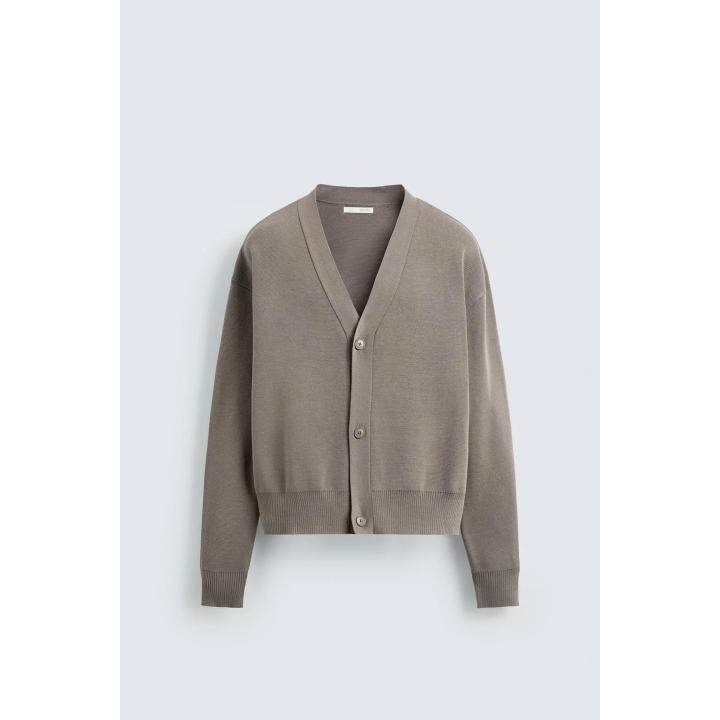 КАРДИГАН ИЗ РЕЛЬЕФНОГО ХЛОПКА