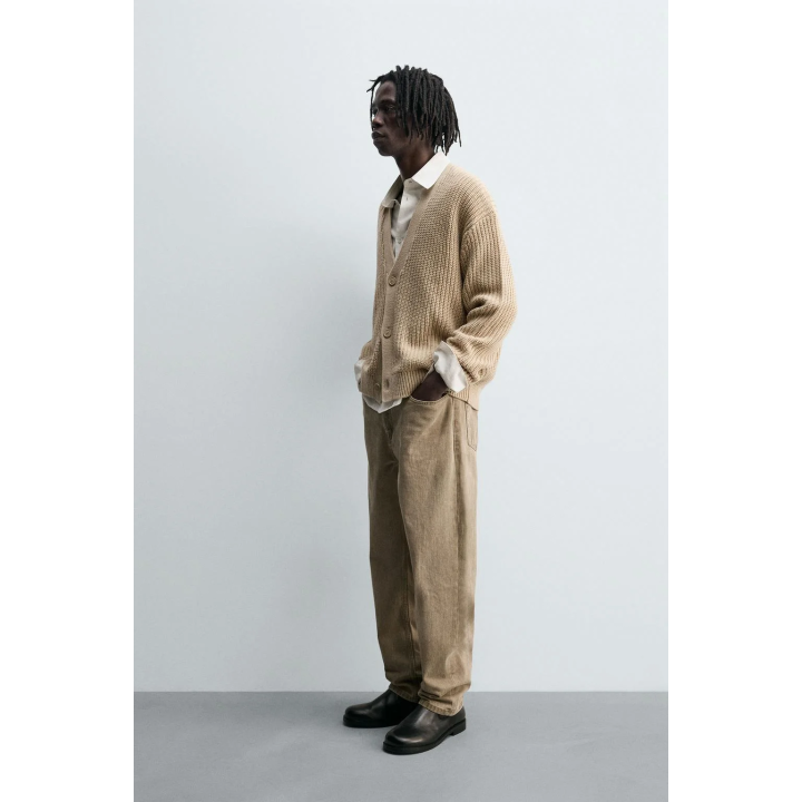 Кардиган с рельефным узором