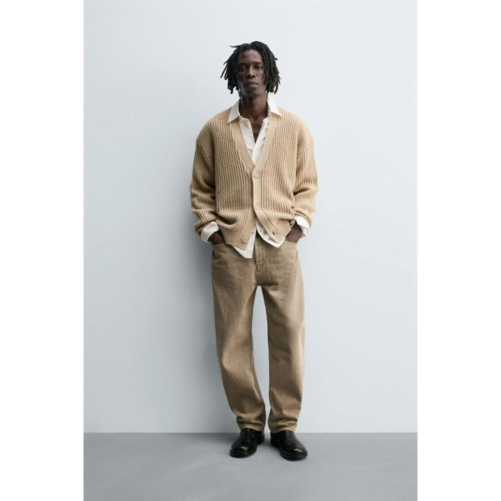 Кардиган с рельефным узором