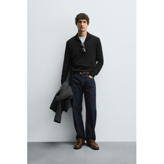 СВИТЕР ИЗ 100% ШЕРСТИ С ВОРОТНИКОМ НА МОЛНИИ