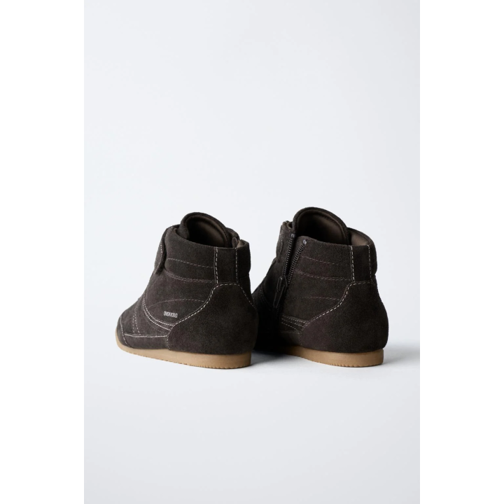 ВЫСОКИЕ СПОРТИВНЫЕ БОТИНКИ ИЗ КОЖИ В БОКСЕРСКОМ СТИЛЕ