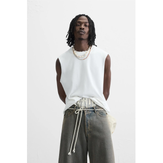 ТРИКОТАЖНЫЙ ТОП БЕЗ РУКАВОВ