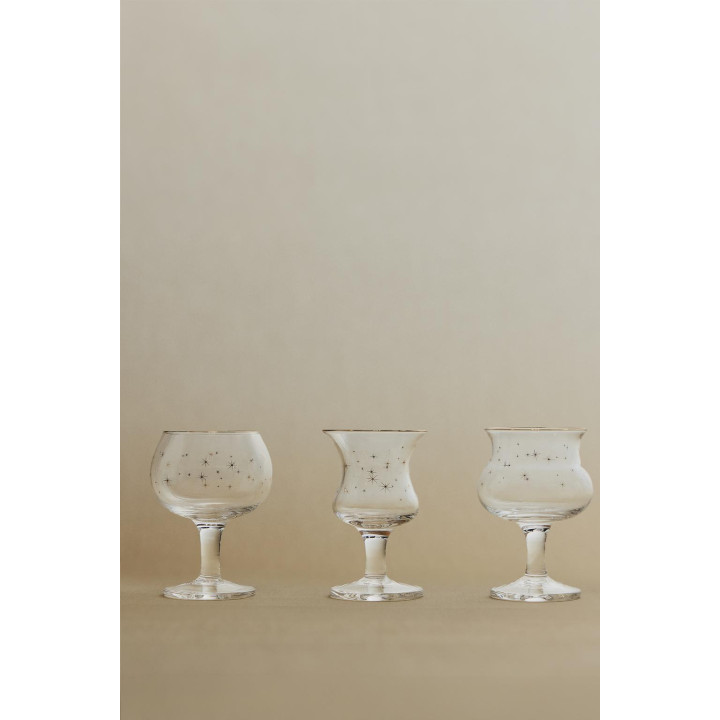 Набор стеклянных рождественских шотов (набор из 3)