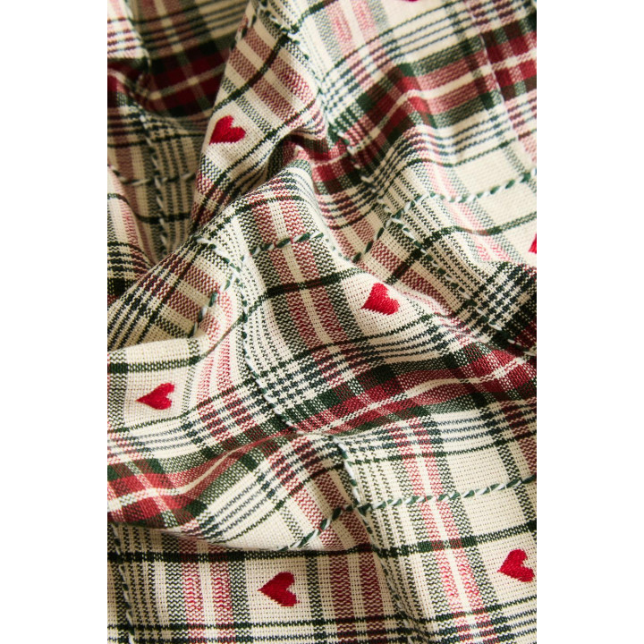 Плетеная салфетка в форме сердца на рождество (набор из 2 штук)