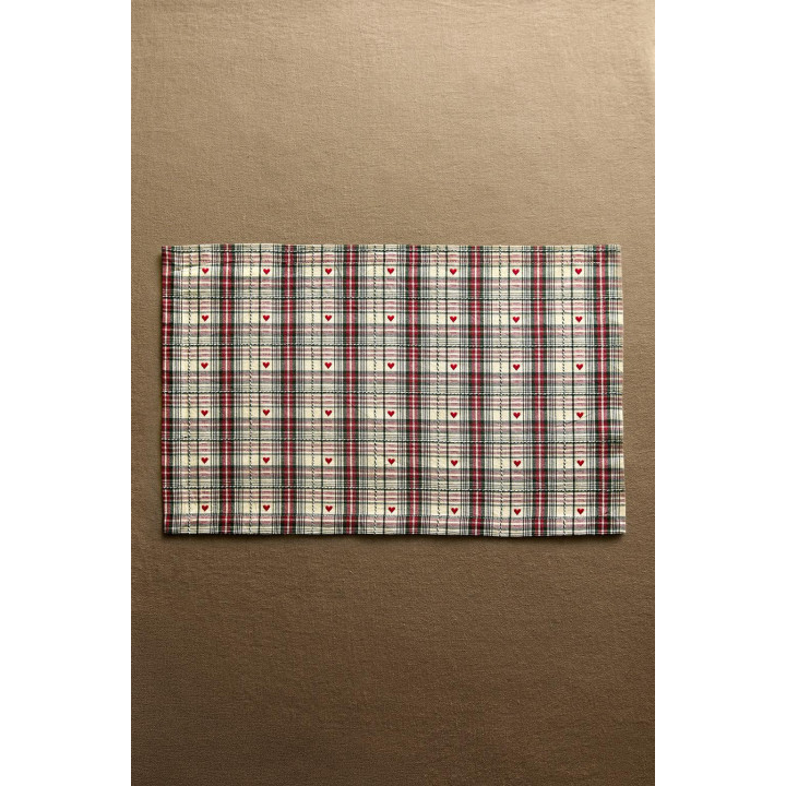 Плетеная салфетка в форме сердца на рождество (набор из 2 штук)