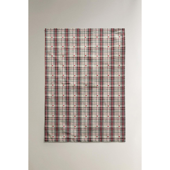 Набор хлопковых рождественских кухонных полотенец с сердечками (набор из 2 шт.)