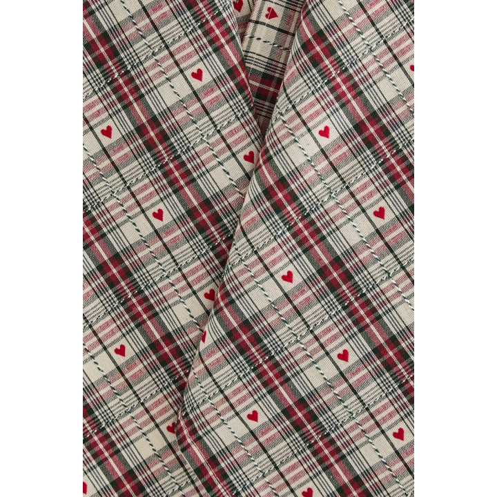 Набор хлопковых рождественских кухонных полотенец с сердечками (набор из 2 шт.)