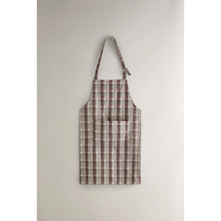 Фартук рождественский с сердечками