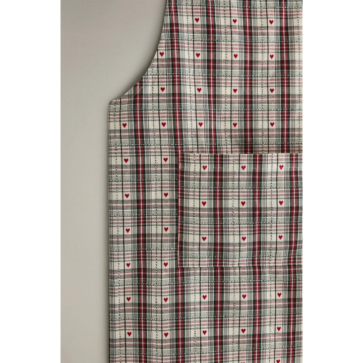 Фартук рождественский с сердечками