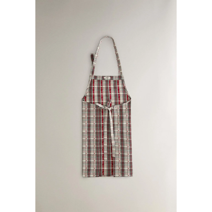 Фартук рождественский с сердечками