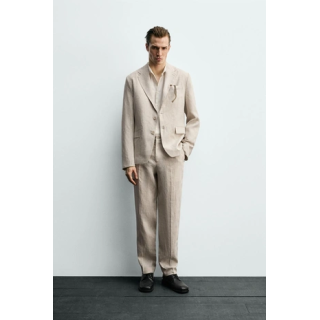 КОСТЮМНЫЕ БРЮКИ ИЗ 100% ЛЬНА