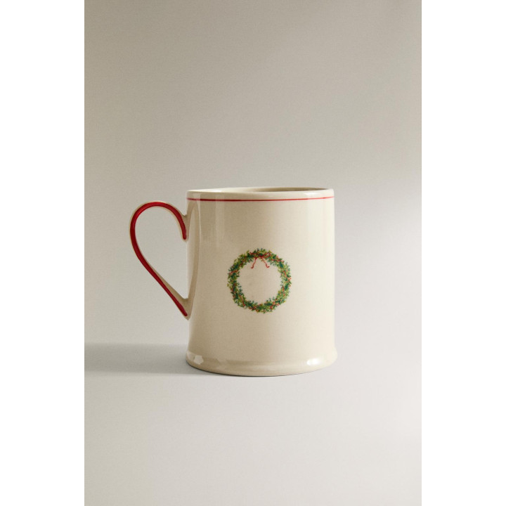 Керамическая кружка с рождественским мотивом