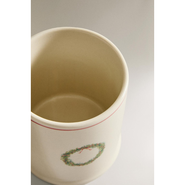 Керамическая кружка с рождественским мотивом