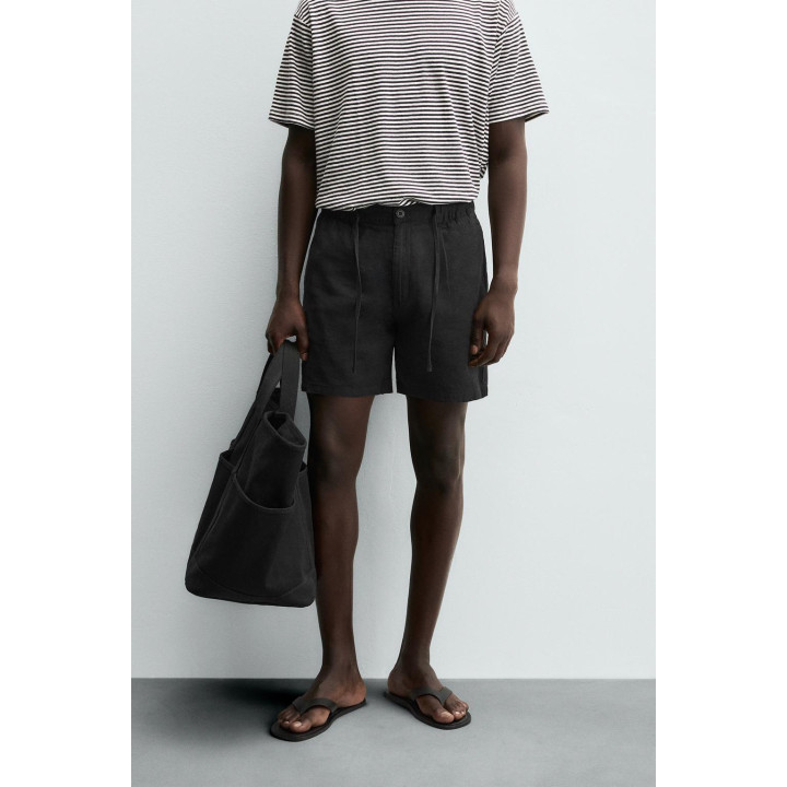 Бермуды из льняной смеси