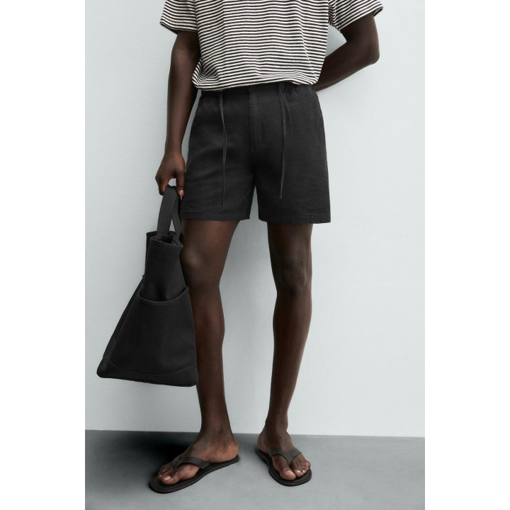 Бермуды из льняной смеси