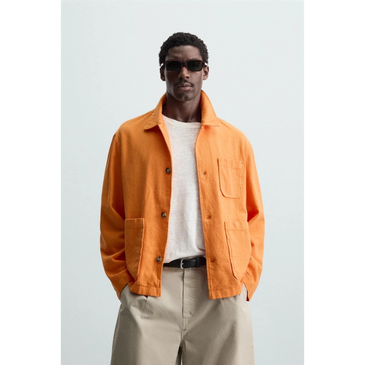 КУРТКА-РУБАШКА ИЗО ЛЬНА И ХЛОПКА