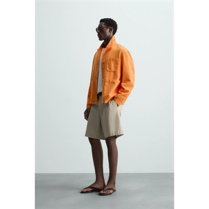 КУРТКА-РУБАШКА ИЗО ЛЬНА И ХЛОПКА