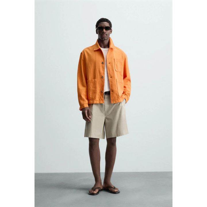 КУРТКА-РУБАШКА ИЗО ЛЬНА И ХЛОПКА