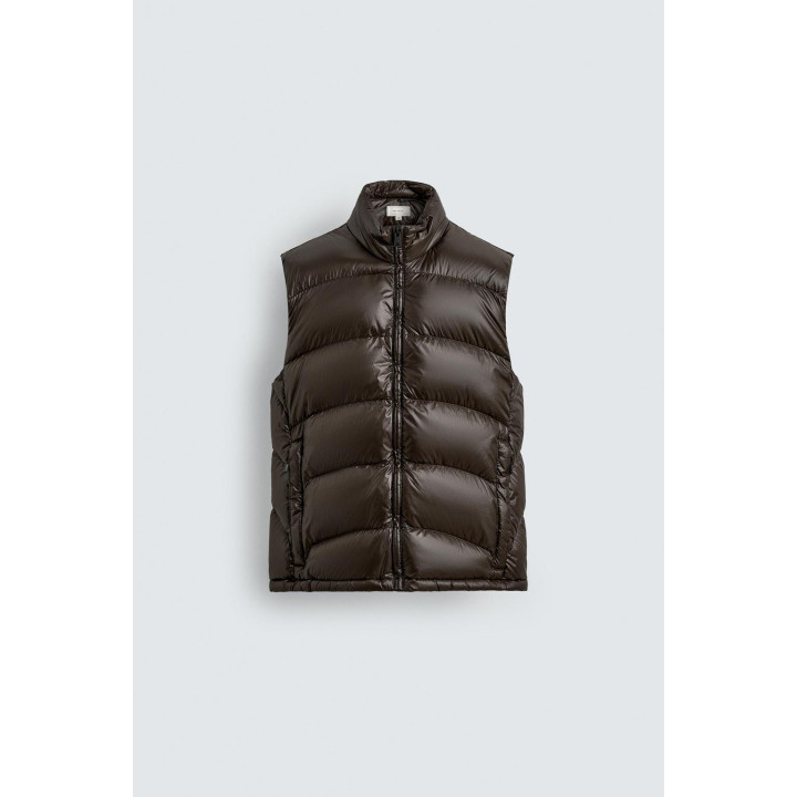 НЕПРОМОКАЕМЫЙ ПУХОВЫЙ ЖИЛЕТ ИЗ 100% ПЕРЬЕВ