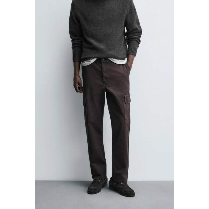 БРЮКИ КАРГО ИЗ ТВИЛА