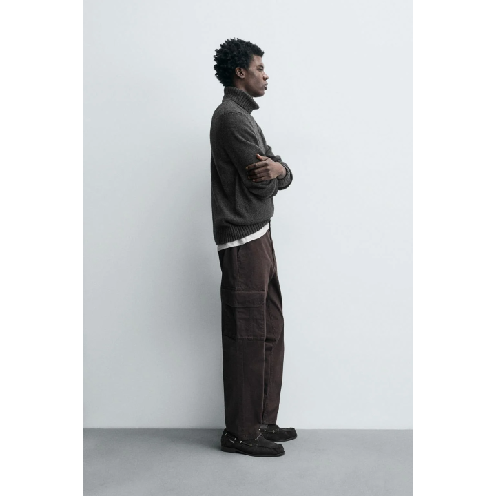 БРЮКИ КАРГО ИЗ ТВИЛА