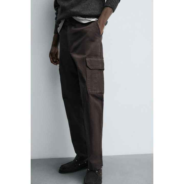 БРЮКИ КАРГО ИЗ ТВИЛА