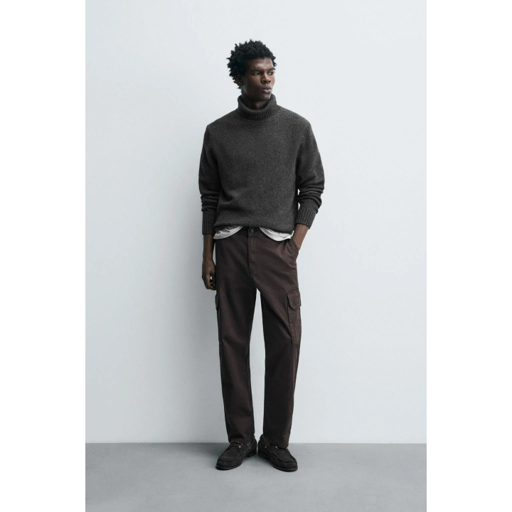 БРЮКИ КАРГО ИЗ ТВИЛА