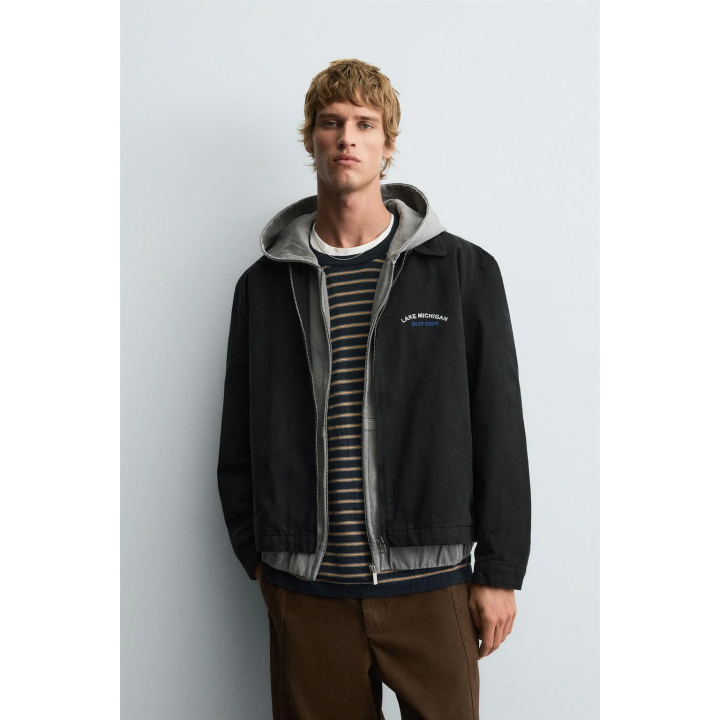 КУРТКА С ВЫШИВКОЙ И МОЛНИЕЙ