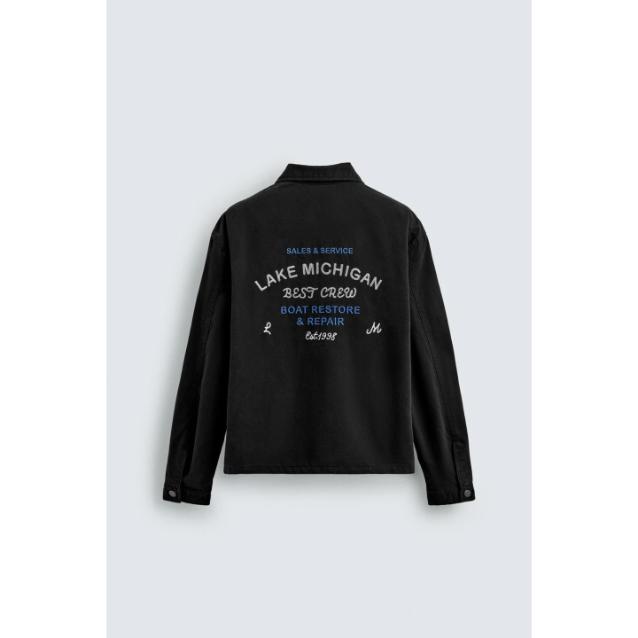 КУРТКА С ВЫШИВКОЙ И МОЛНИЕЙ