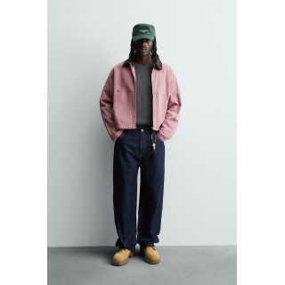 Куртка с контрастным воротником